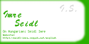 imre seidl business card